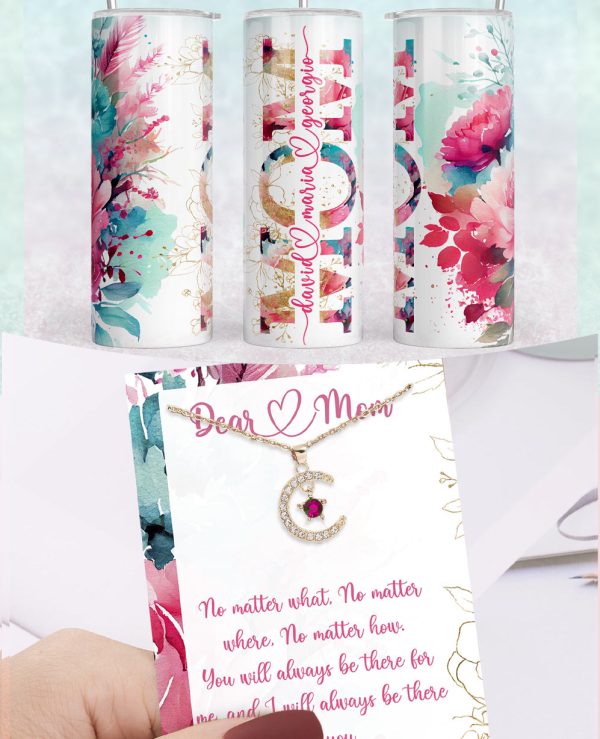 Mom tumbler/necklace