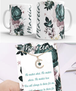 Floral Mug/Neclace