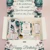 Green Floral gift Box
