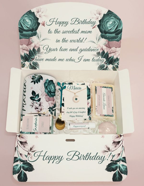 Green Floral gift Box - Image 3