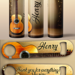 Guitar tumbler/Opener