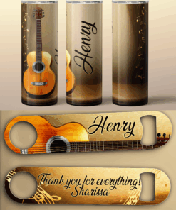Guitar tumbler/Opener