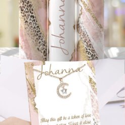 Pink Leopard Tumbler/Necklace