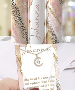Pink Leopard Tumbler/Necklace