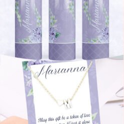 Tumbler & Necklace set blue Lila