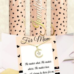 Tumbler & Necklace set Hearts