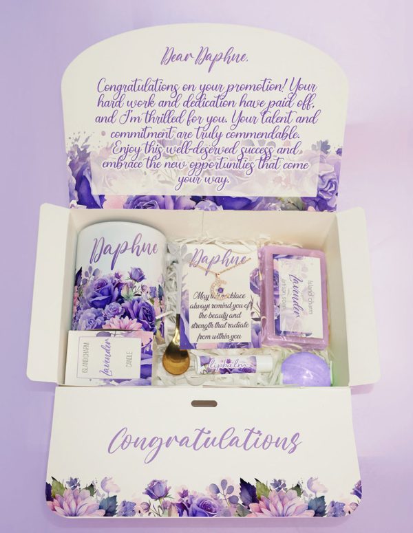 Purple Floral gift Box