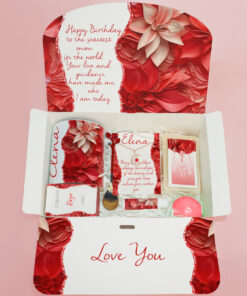 Red Floral Gift Box