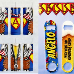 Superhero Tumbler/Opener - Image 3