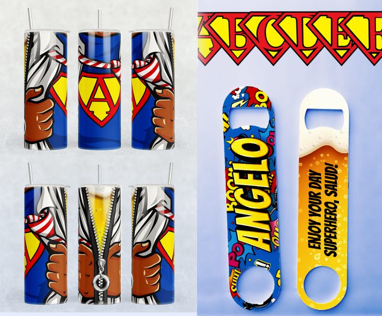 Superhero Tumbler/Opener - Image 3
