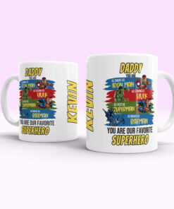 Alternative view of Dad Superhero Mug