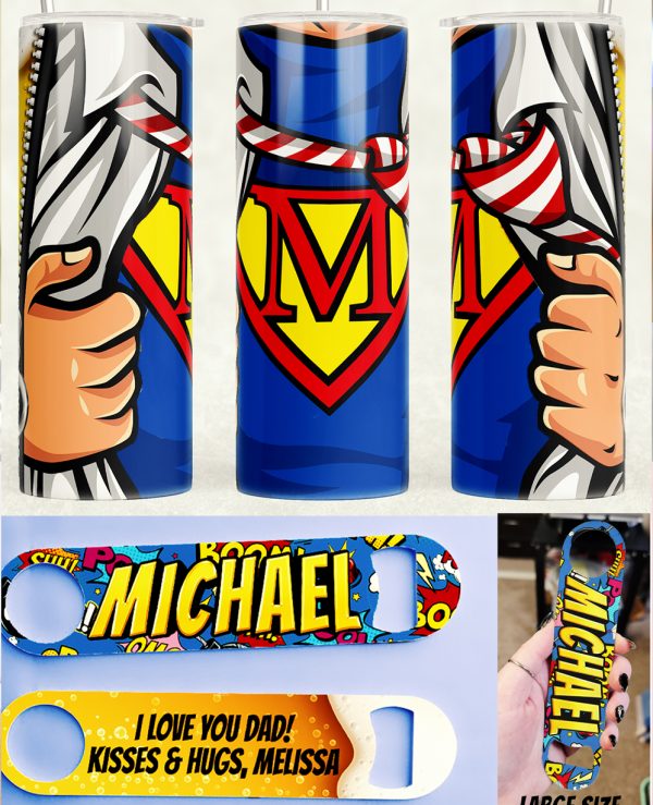Superhero Tumbler/Opener
