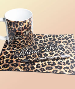 Alternative view of Gold/Black Animal Print Mug Giftbox