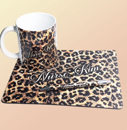 Gold/Black Animal Print Mug Giftbox - Image 2