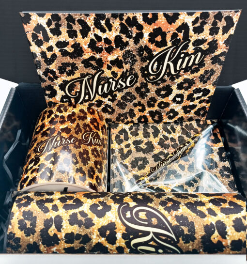Gold/Black Animal Print Mug Giftbox