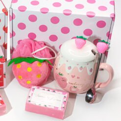 Alternative view of Pink Strawberry Mug Box