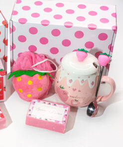 Alternative view of Pink Strawberry Mug Box