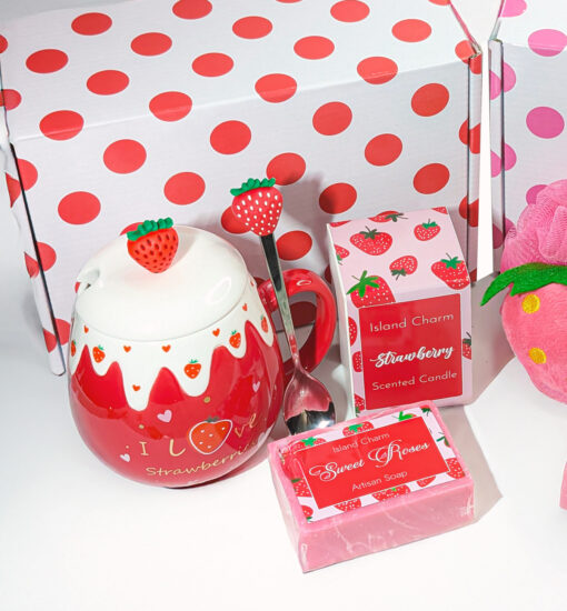 Red Strawberry Mug Box - Image 2