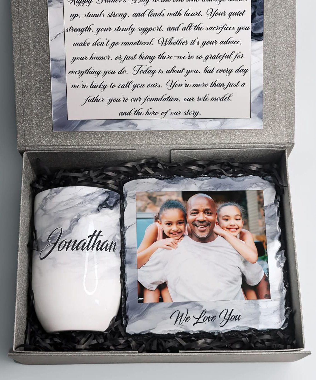 Grey Marbel Frame Giftbox