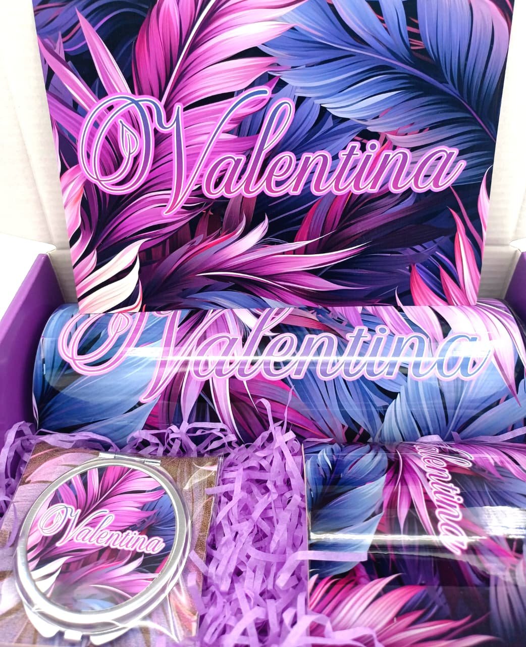 Purple Tropical Palms Giftbox