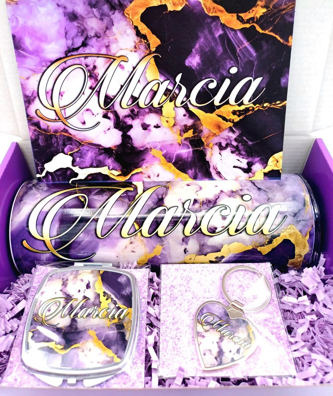 Purple/Yellow Marbel Giftbox
