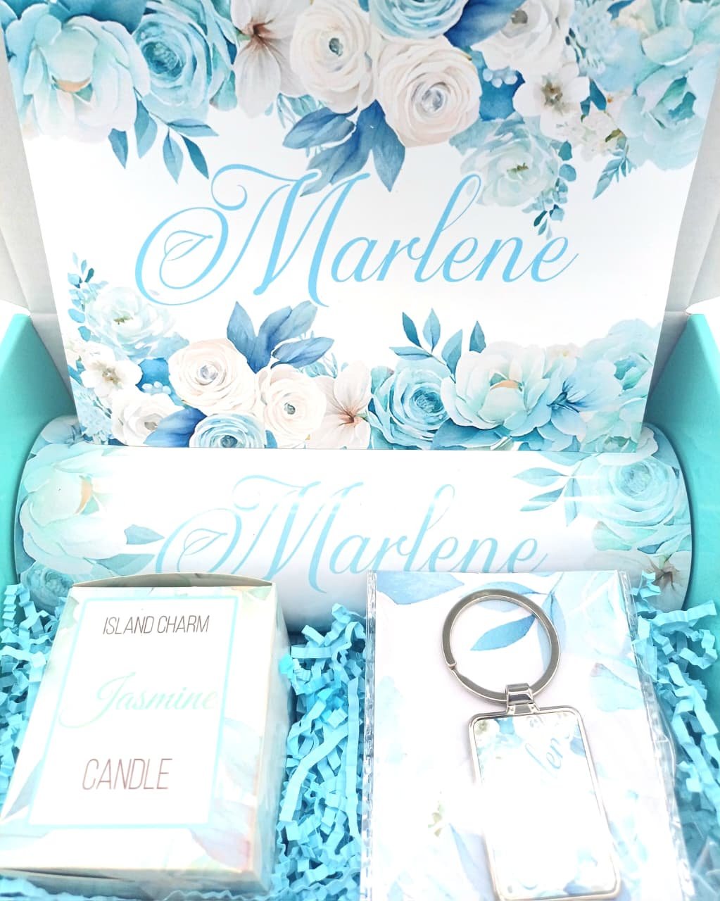 Soft Blue Flowers Giftbox