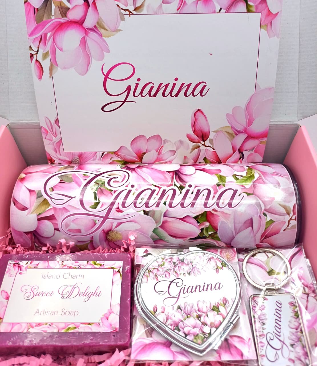 Pink Magnolia floral Giftbox