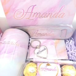 Pink/Lila Marbel Giftbox