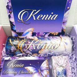 Purple Lila Butterfly Giftbox