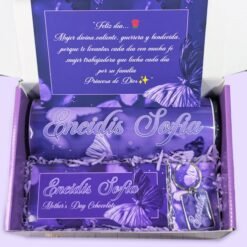 Purple Lila Butterfly Giftbox