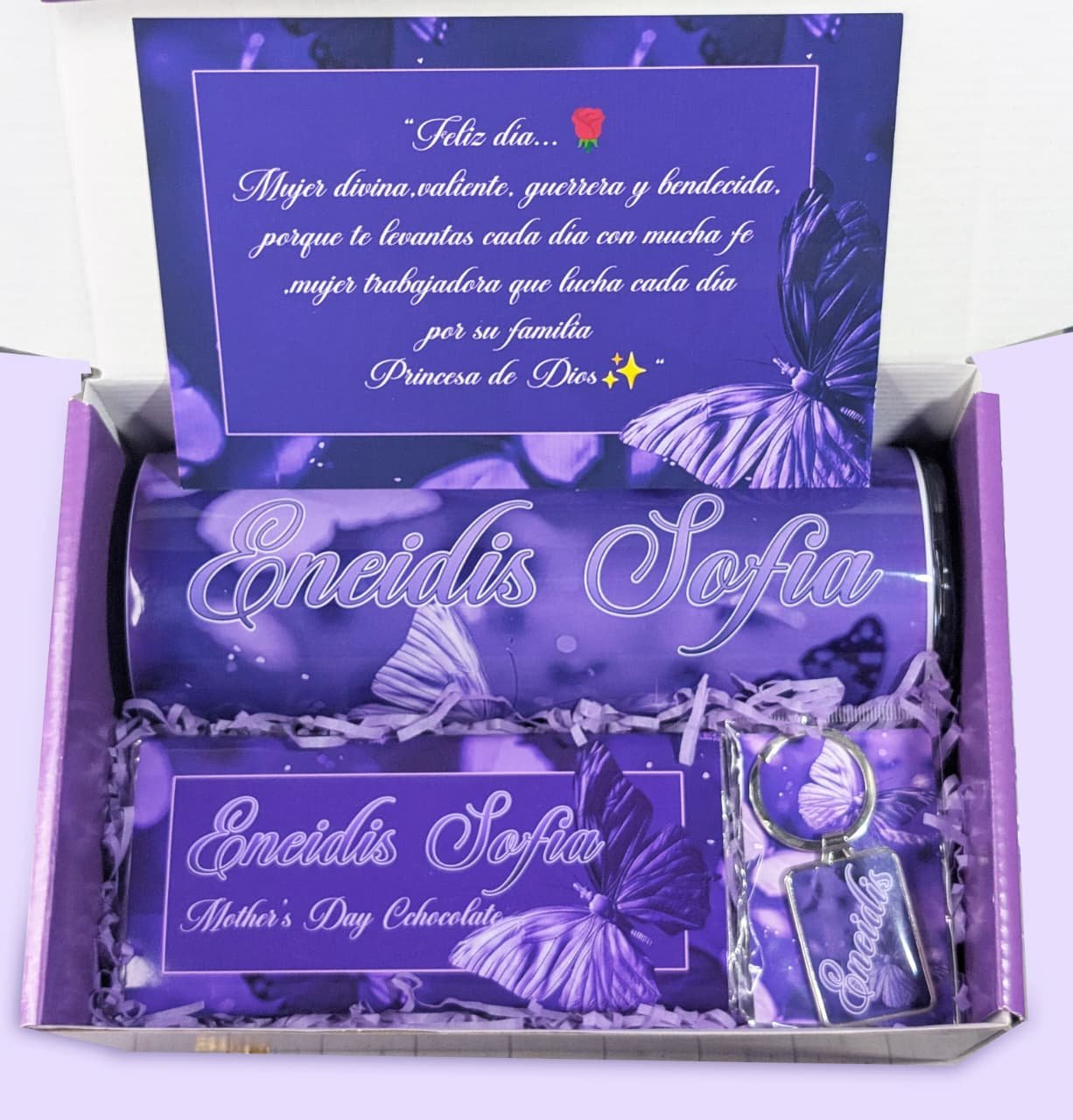 Purple/Lila Butterfly Giftbox