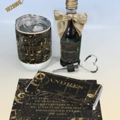 Gold Musical Notes  Wine/Chocolate Giftbox