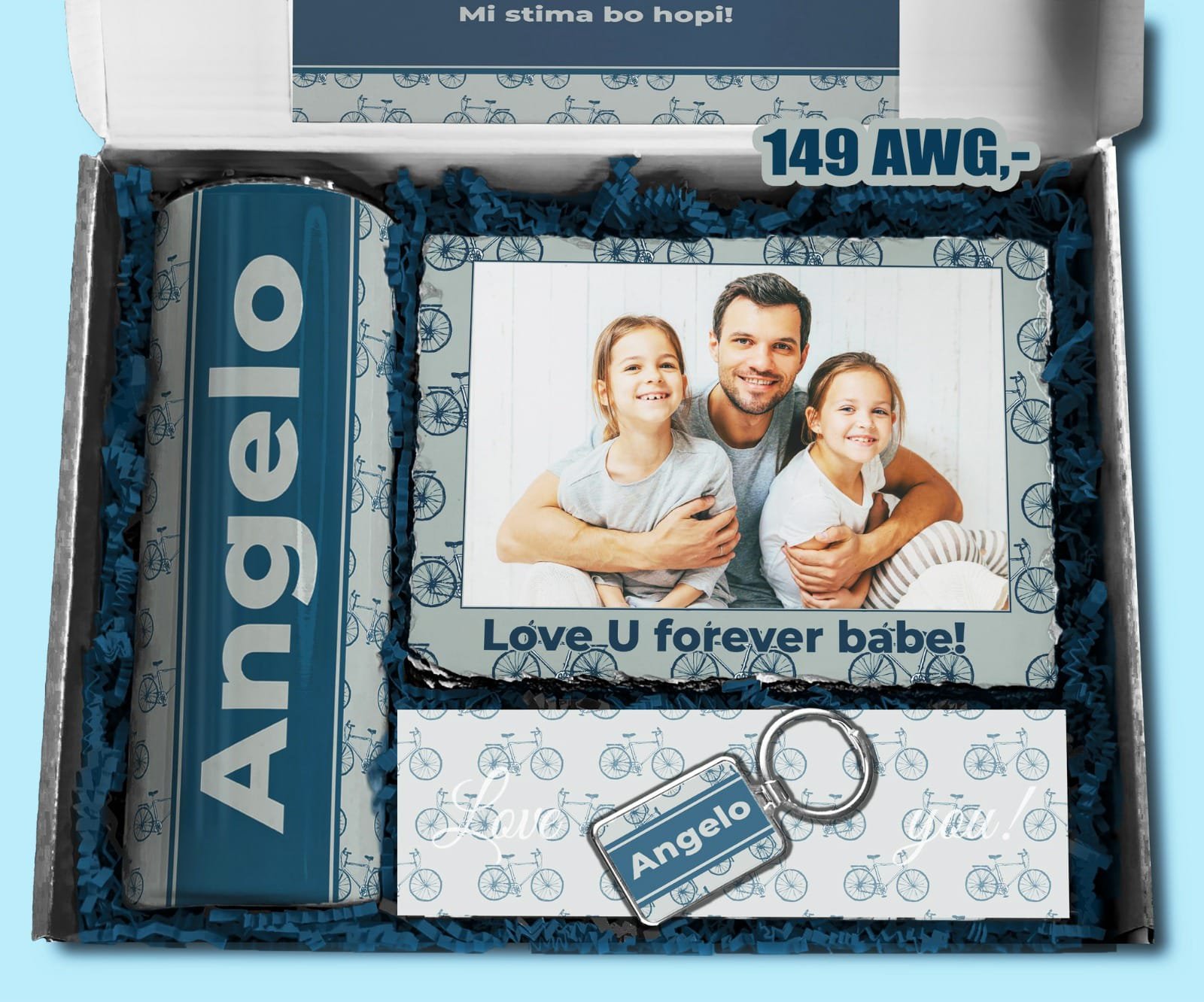 Blue Bike Frame Giftbox
