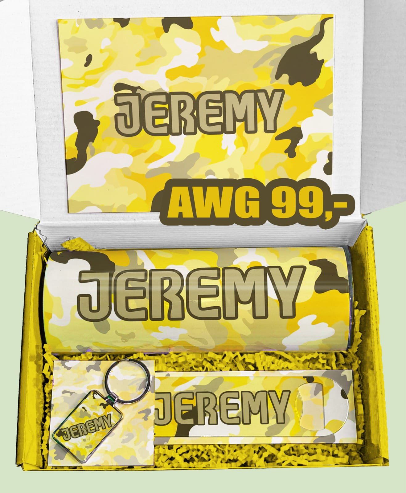 Yellow Camouflage Giftbox