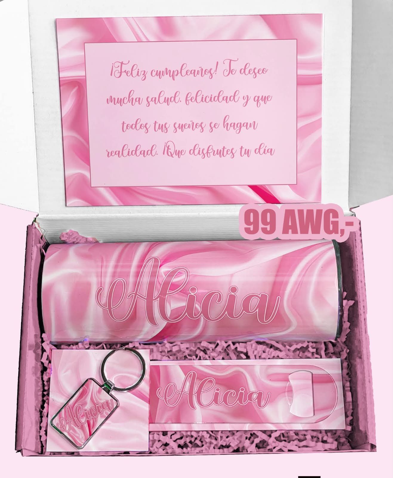 Pink Liquid Marbel Giftbox