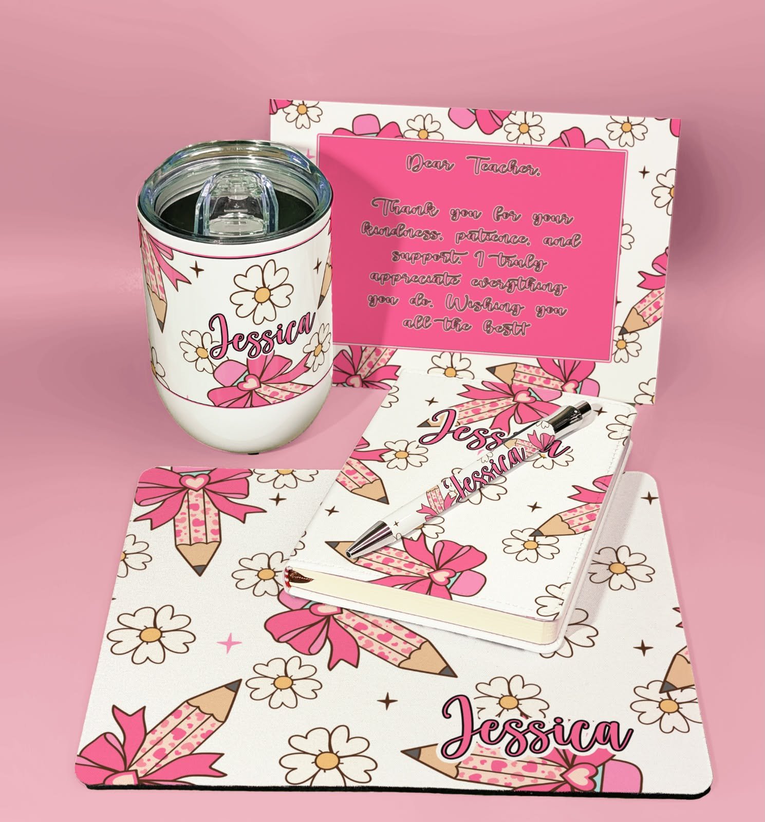 Pink Bow Teacher Giftbox