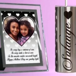 Alternative view of Glass Frame/Metallic Tumbler Giftbox