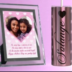 Alternative view of Pink Glass Frame/Metallic Tumbler Giftbox
