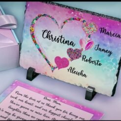 Pastel Watercolor Cloud Name Stone