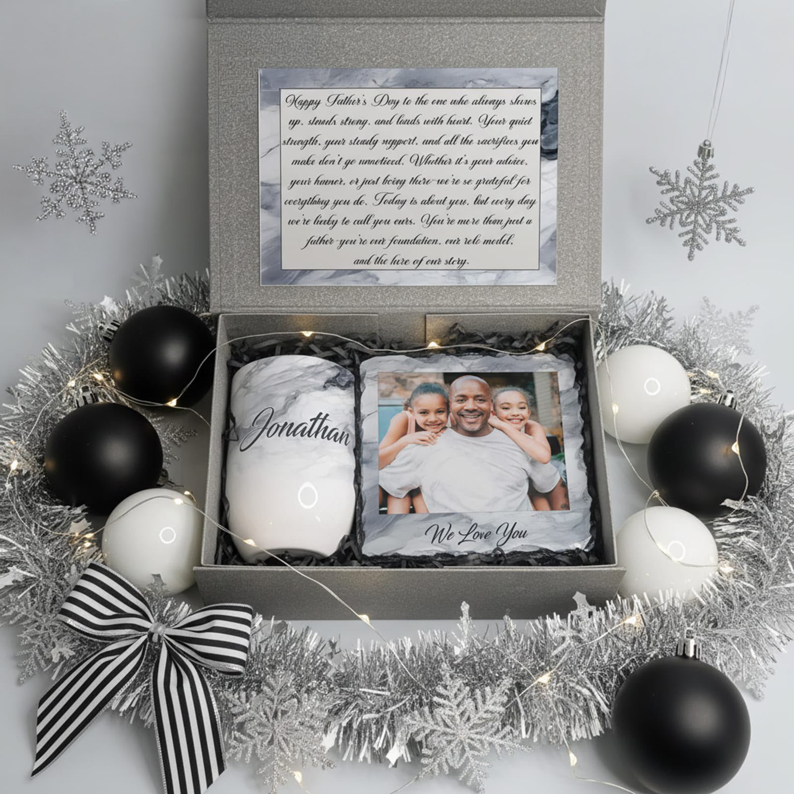 Christmas Grey Marbel Giftbox