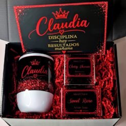 Bespoke Red Glitter Giftbox