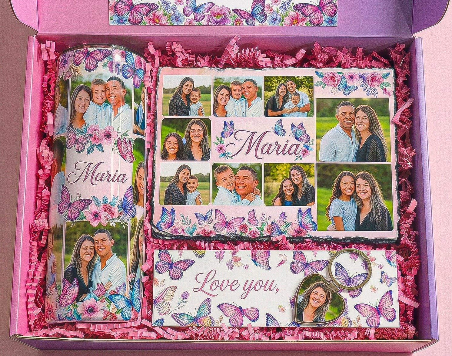 Custom Family Memories Butterfly Milestone Giftbox