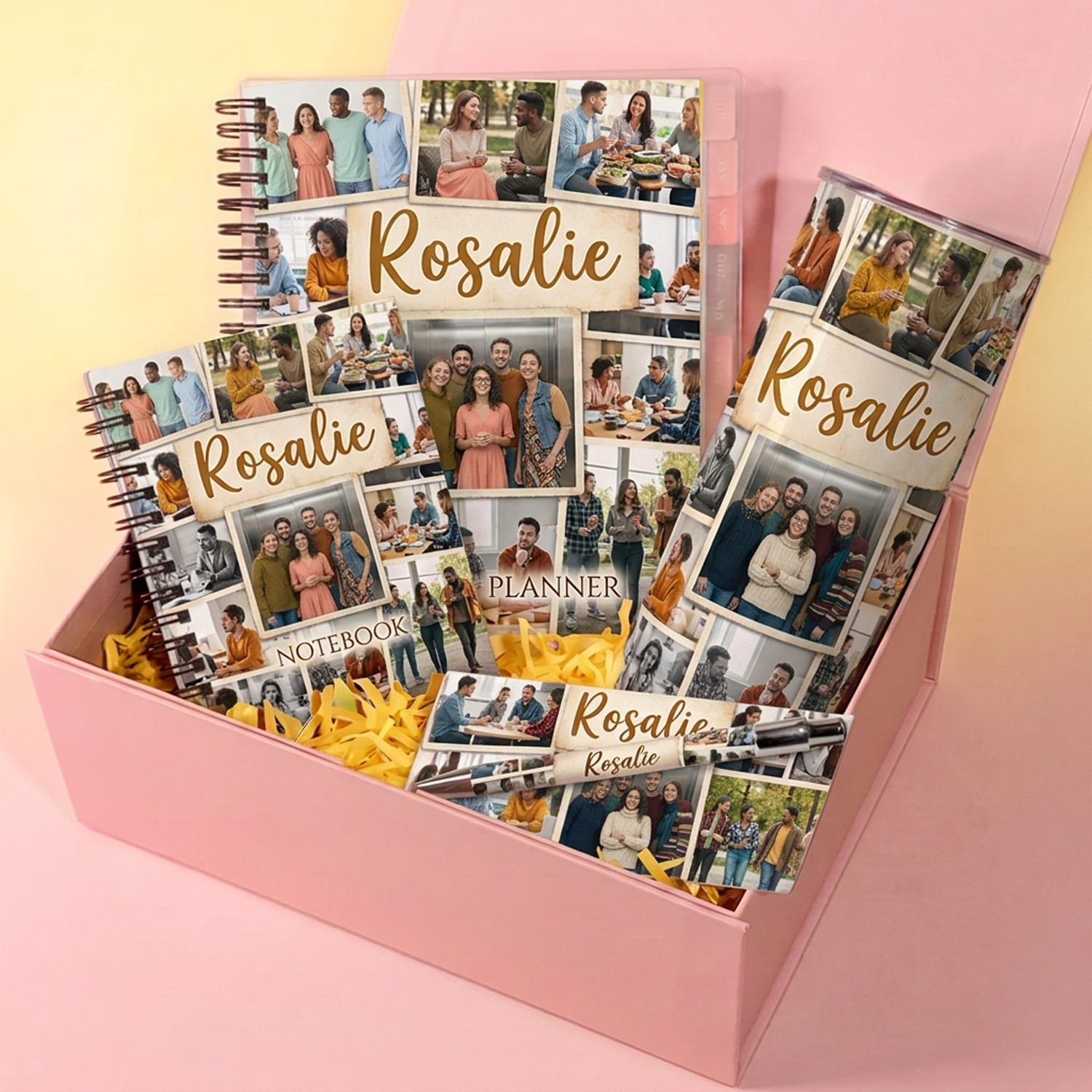 Warm Gathering Custom Photo Collage Keepsake Giftbox