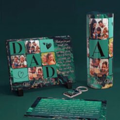 Green Dad Photo Stone Giftbox