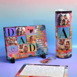 Colored Dad Photo Stone Giftbox