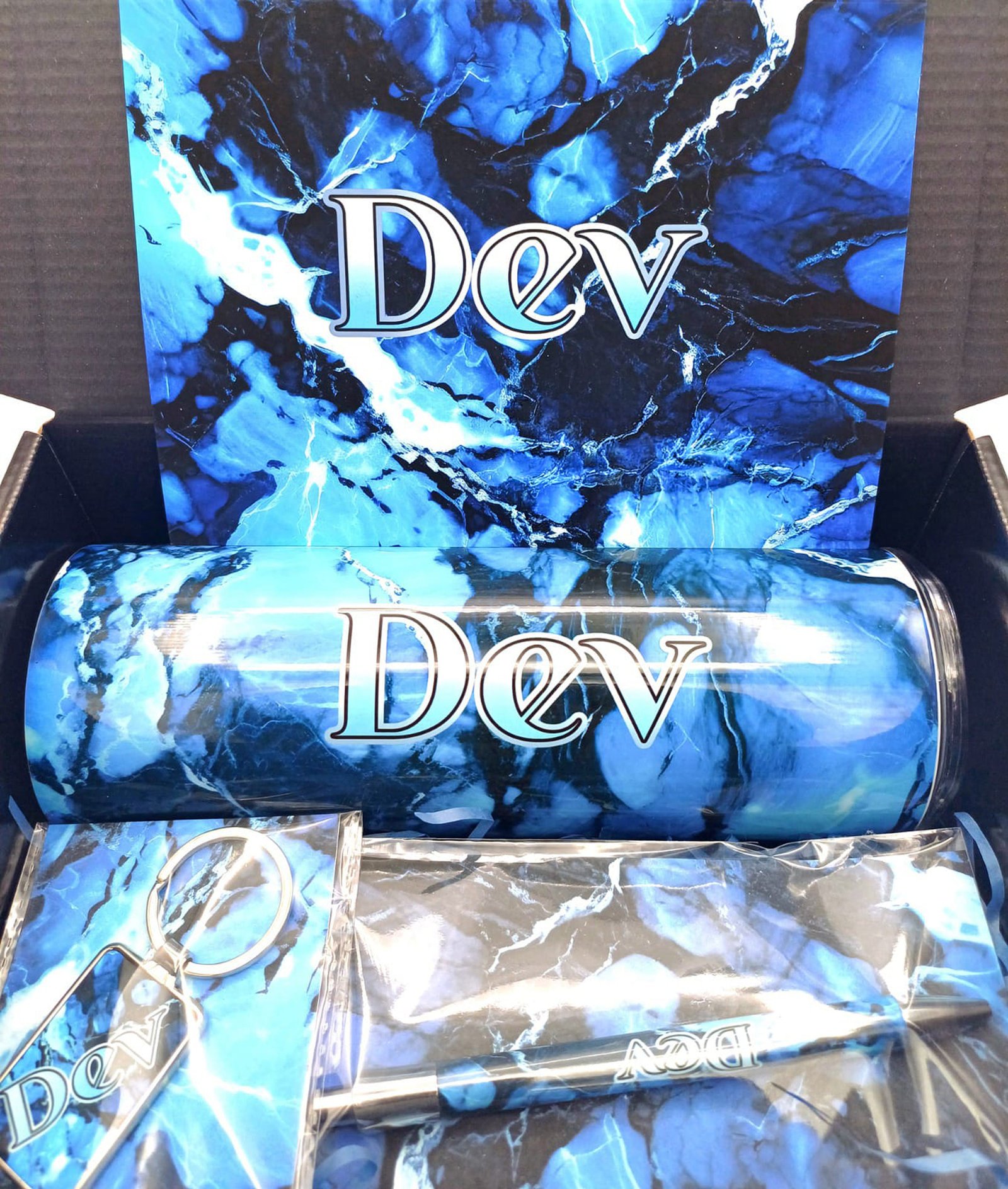 Blue/White Marbel Giftbox