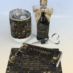 Gold Musical Notes  Wine/Chocolate Giftbox