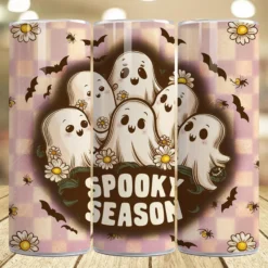 "Cozy Spooky Season" Retro Tumbler
