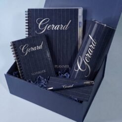 Blue Navy Pinstripes Giftbox