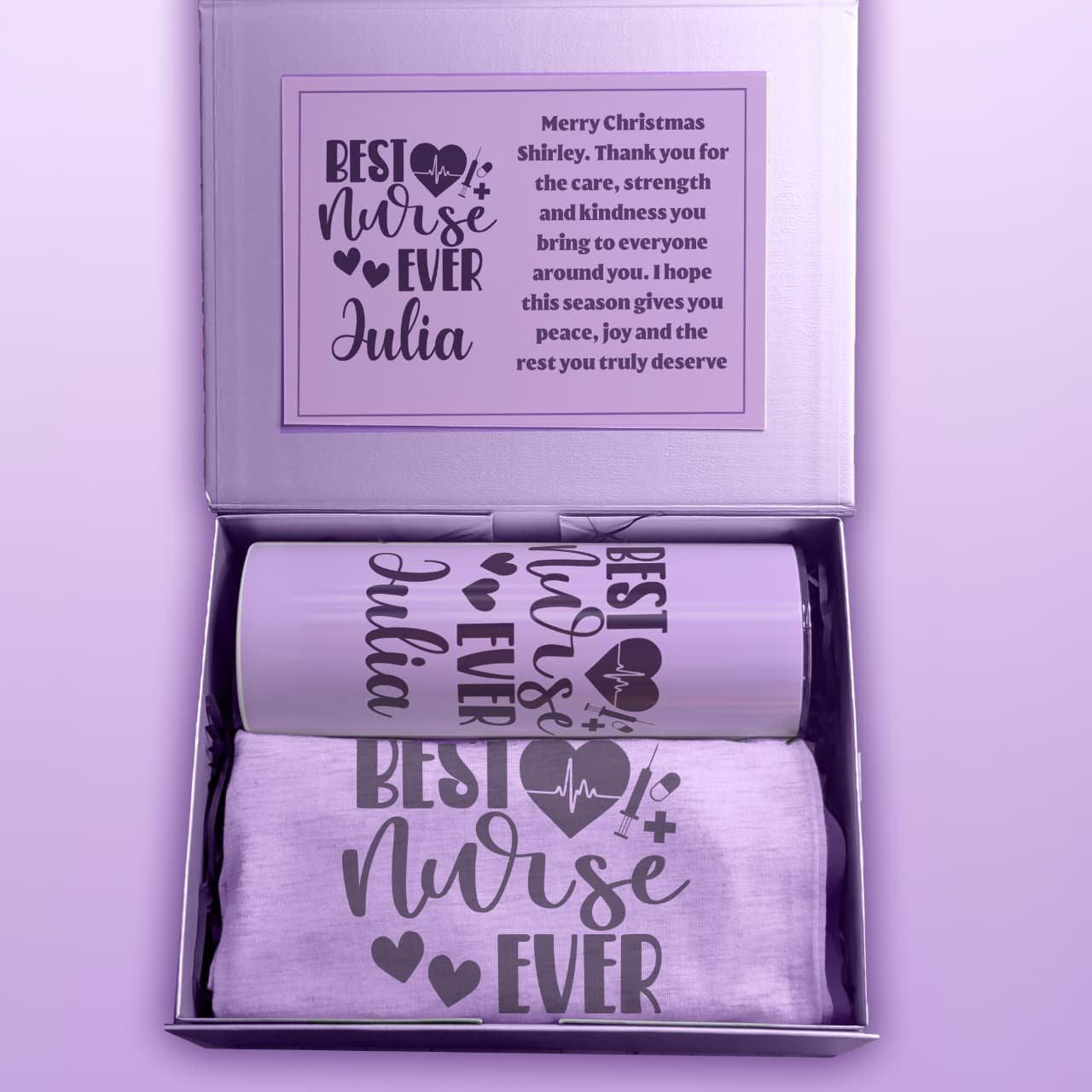 Lila Best Nurse Ever Giftbox